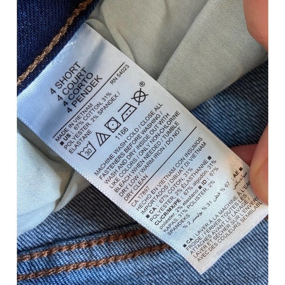 NWT Old Navy Mid Rise Pop Icon Skinny Jeans Size 4 Short Women’s Blue - Picture 5 of 9